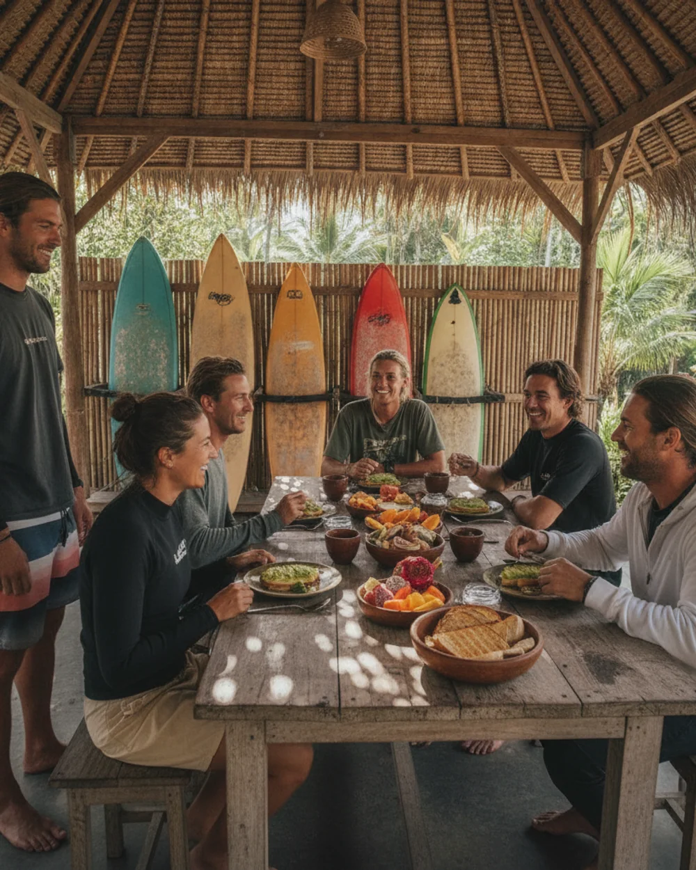 Surf Camp Canggu — communal area and ISA-certified instructors in Canggu, Bali